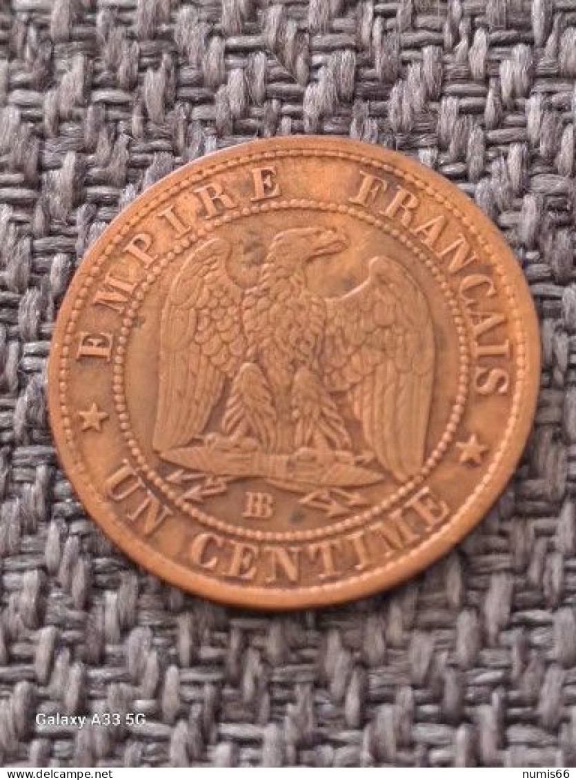 1 Ct Napoleon 1854 BB - 1 Centime