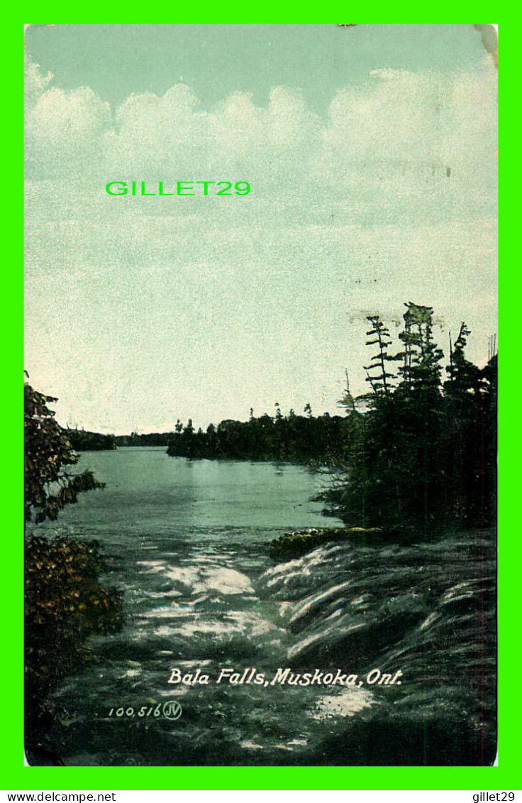 MUSKOKA, ONTARIO - BALA FALLS -  TRAVEL IN 1912 - THE VALENTINE & SONS - - Muskoka