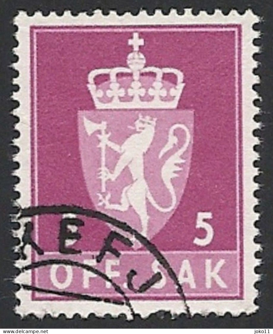 Norwegen Dienstm. 1955, Mi.-Nr. 68x, Gestempelt - Servizio