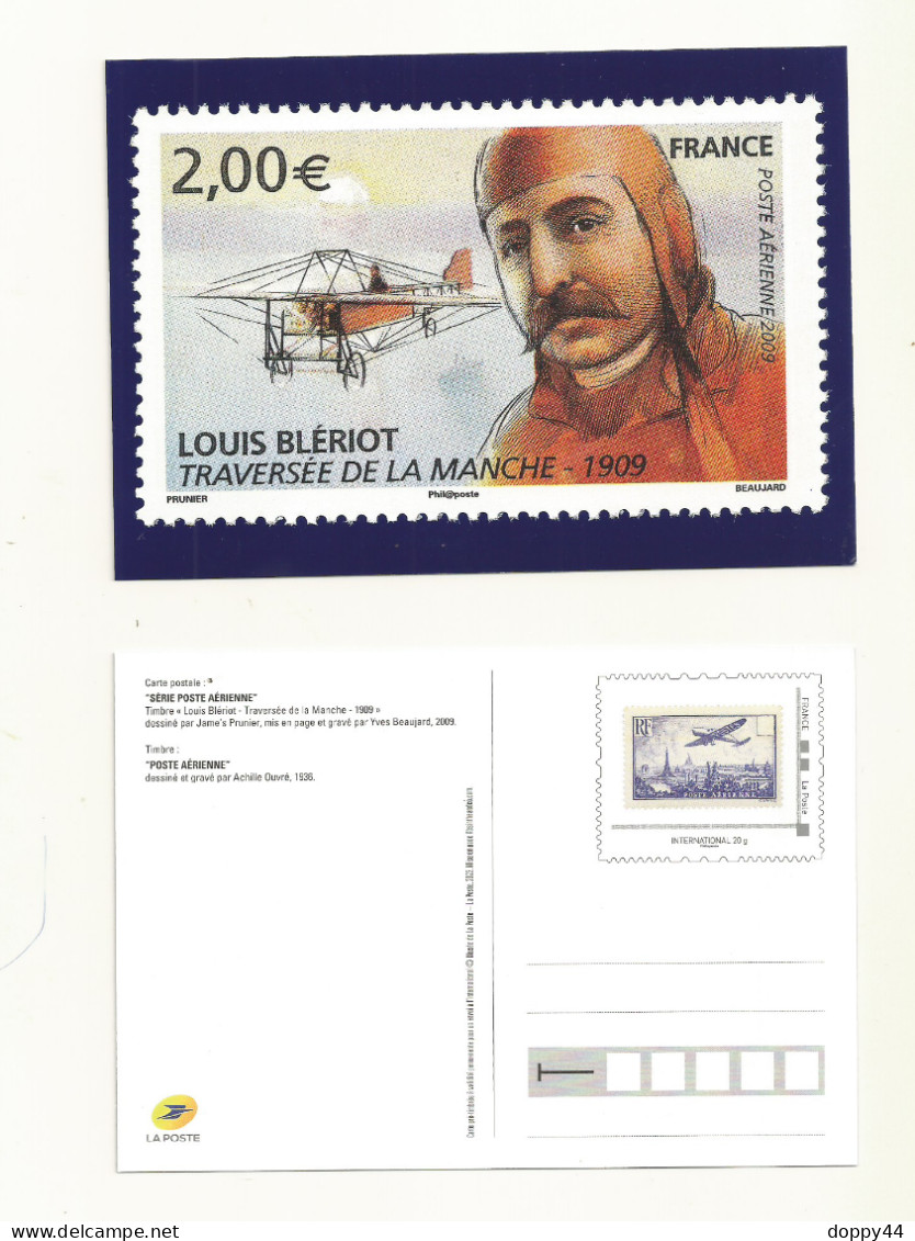 PAP CARTE POSTALE LA POSTE SERIE POSTE AERIENNE. - Pseudo-officiële  Postwaardestukken