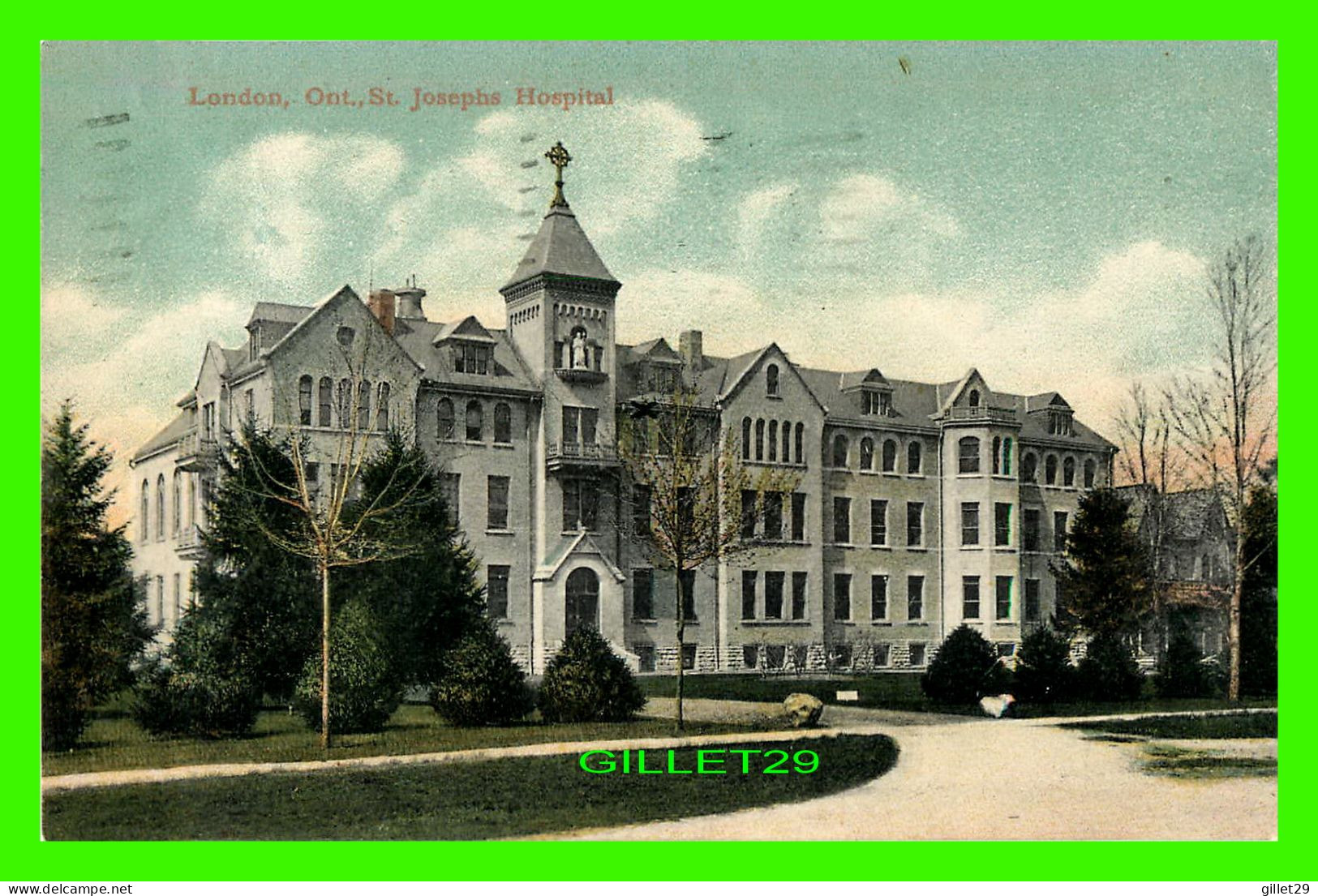 LONDON, ONTARIO - ST JOSEPHS HOSPITAL -  TRAVEL IN 1907 -  RED ATAR NEWS CO - - Londen