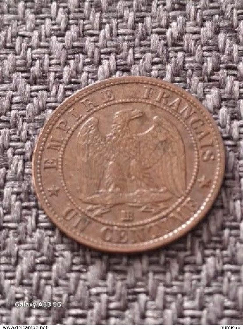 1 Ct Napoleon 1856  BB - 1 Centime