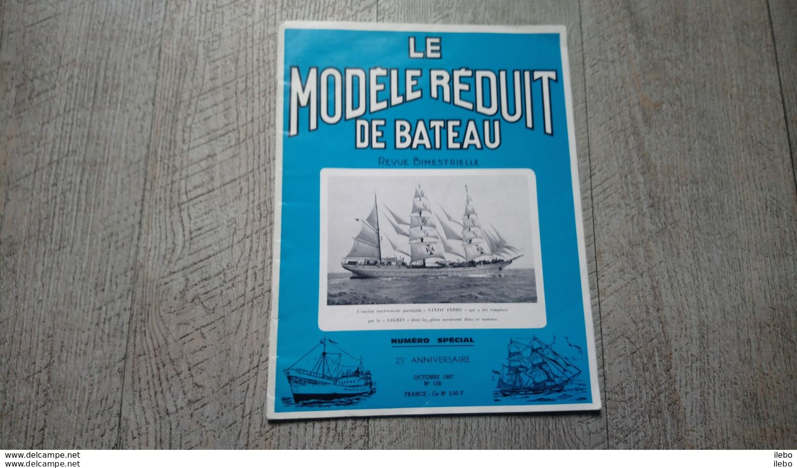 Modèle Réduit Bateau 1967 N°138 Numéro Spécial Marine Croquis Maquette Navire école Sagres - Bateau