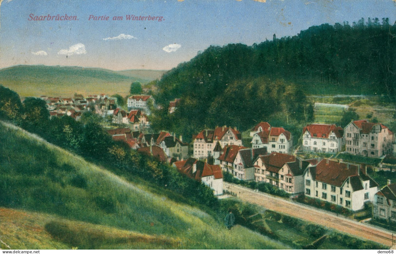 Saarbrücken Saarbruecken Allemagne Deutschland Sarre Panorama Partie Am Winterberg  1916 - Saarbrücken