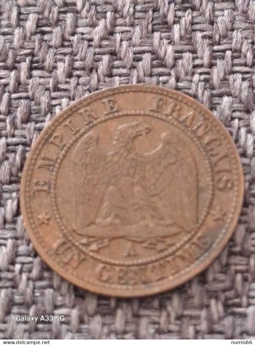 1 Ct Napoleon  Lll 1861 A - 1 Centime