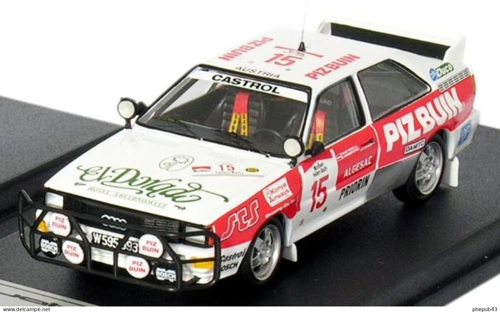 Audi Quattro - Safari Rally 1984 #15 - Wurz/Brandstetter - Troféu (Scala 43) - Trofeu