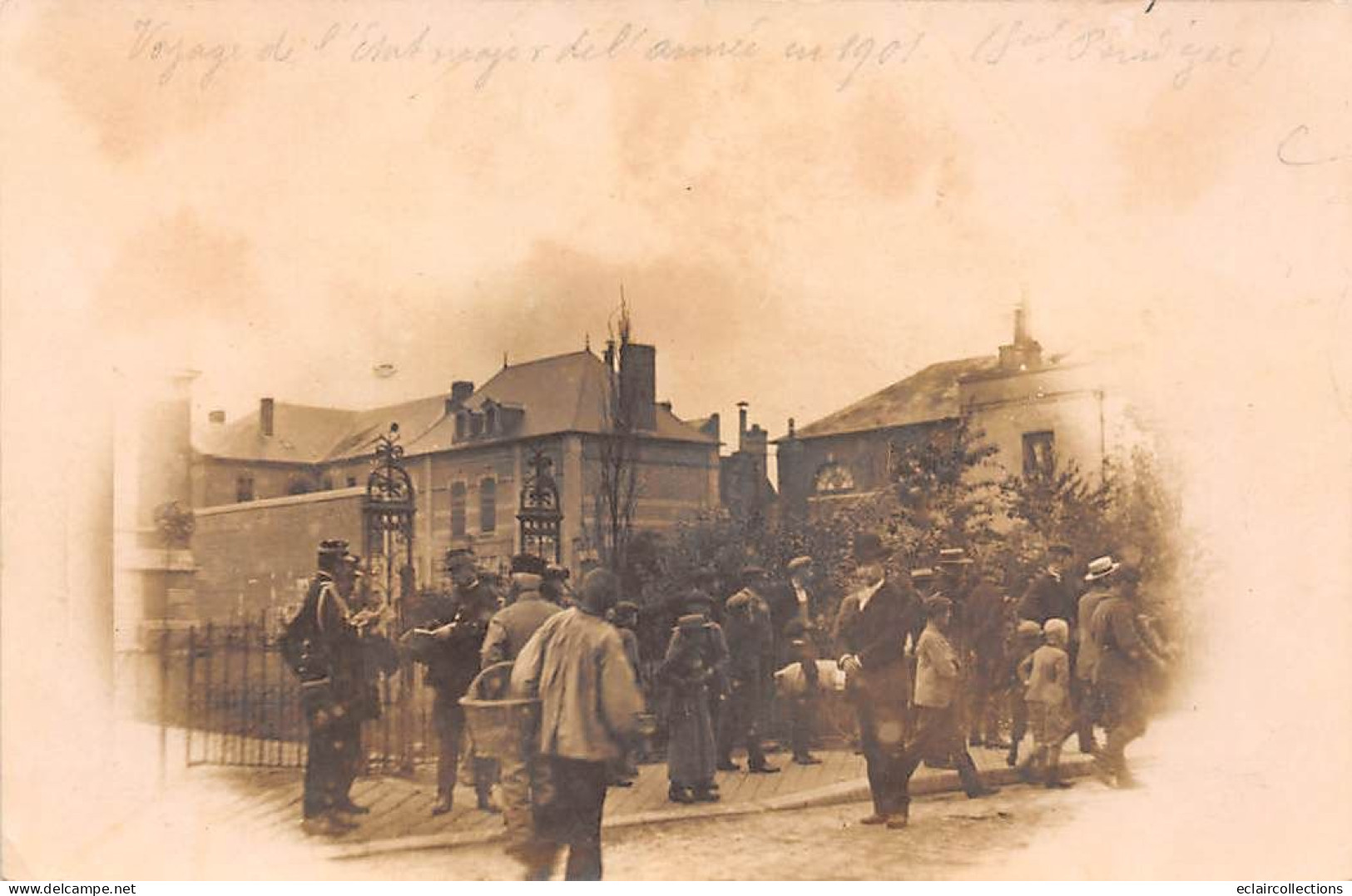 Non Localise. Carte Photo .Voyage De L'Etat Major  De L'armée 1901  ( Voir Scan) - Autres & Non Classés