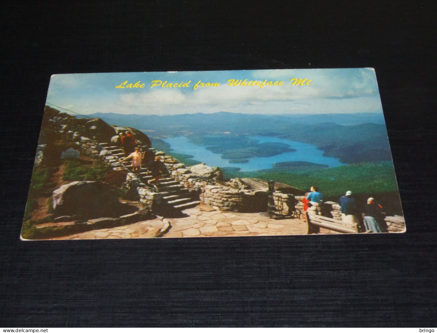 63637-             AMERICA, ADIRONDACK, Lake Placid From Whiteface Mountain The Beginning Of The Foot Path - Adirondack