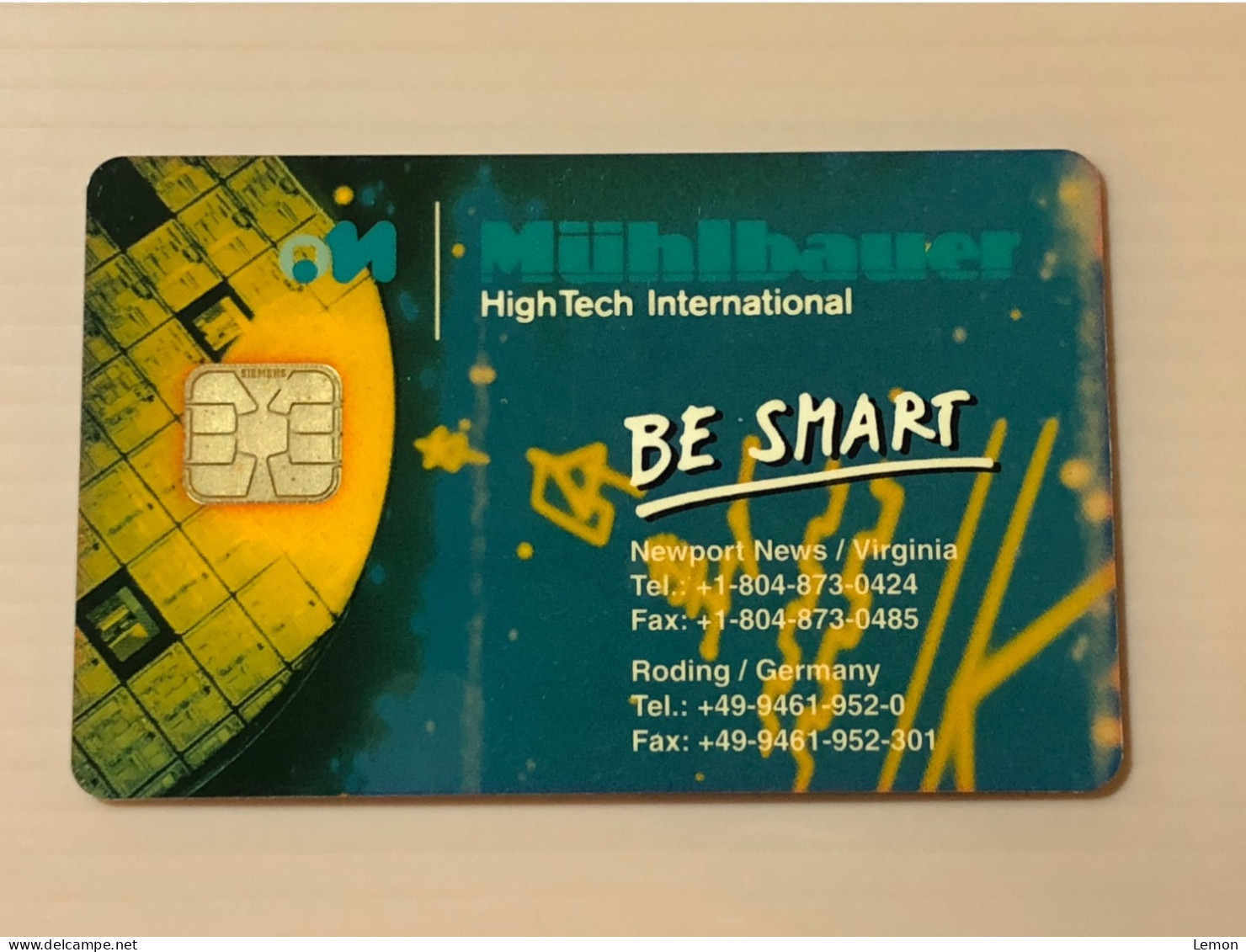 Germany Smart Card Chip Card GSM Phonecard, MUHLBAUER BE SMART, Set Of 1 Used Card - Autres & Non Classés