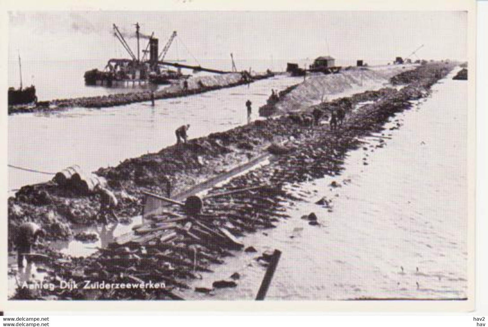 Harderwijk Aanleg Dijk Zuiderzeewerken RY16191 - Harderwijk