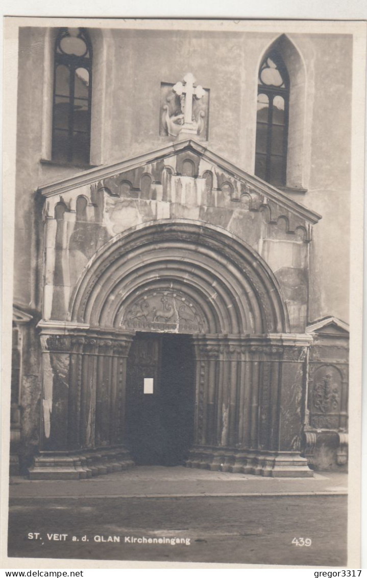 D3193) ST. VEIT A. D. GLAN - Kircheneingang -sehr Alte FOTO AK 1925 - St. Veit An Der Glan