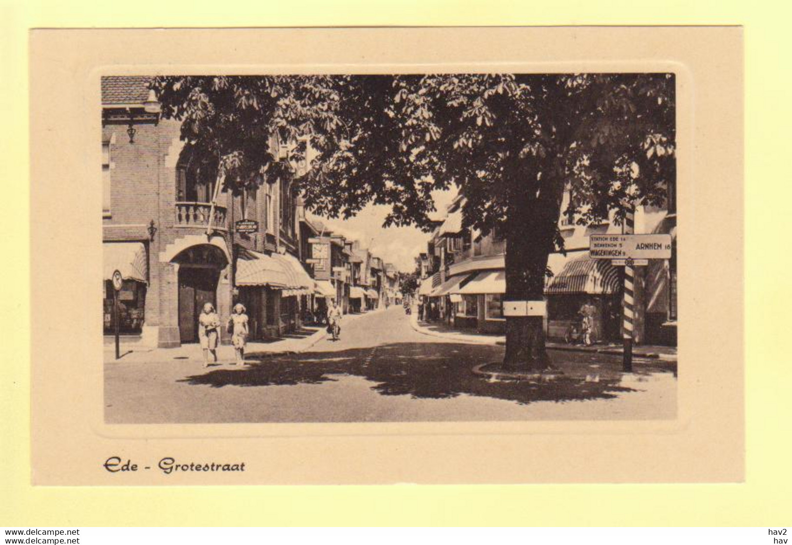 Ede Grotestraat Reliëf 1950 RY18204 - Ede