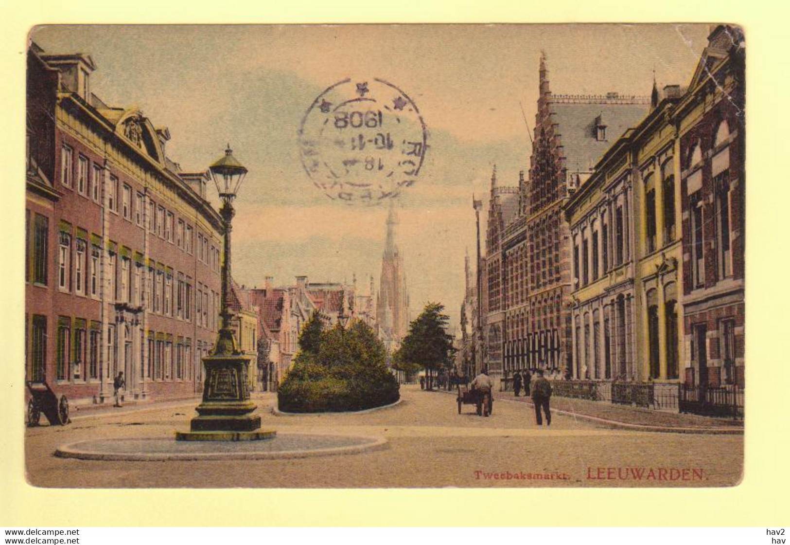 Leeuwarden Tweebaksmarkt 1908 RY18197 - Leeuwarden