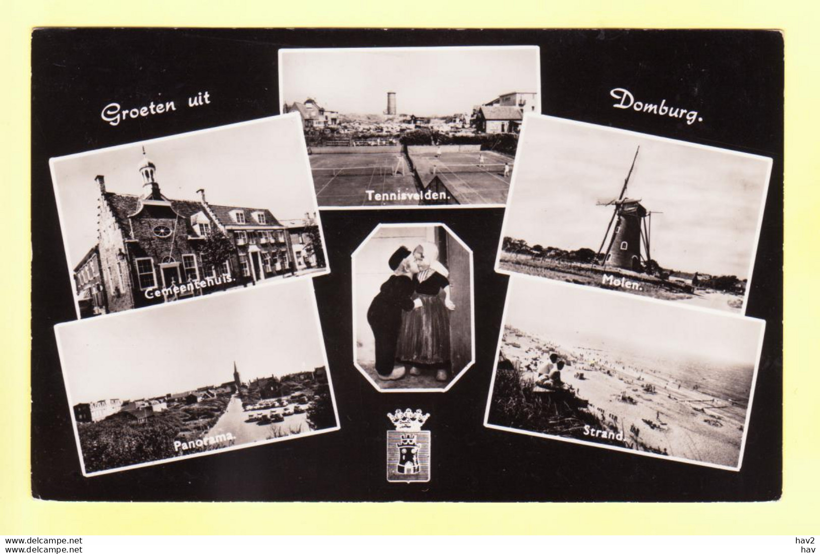 Domburg 5-luik Met Molen RY18065 - Domburg