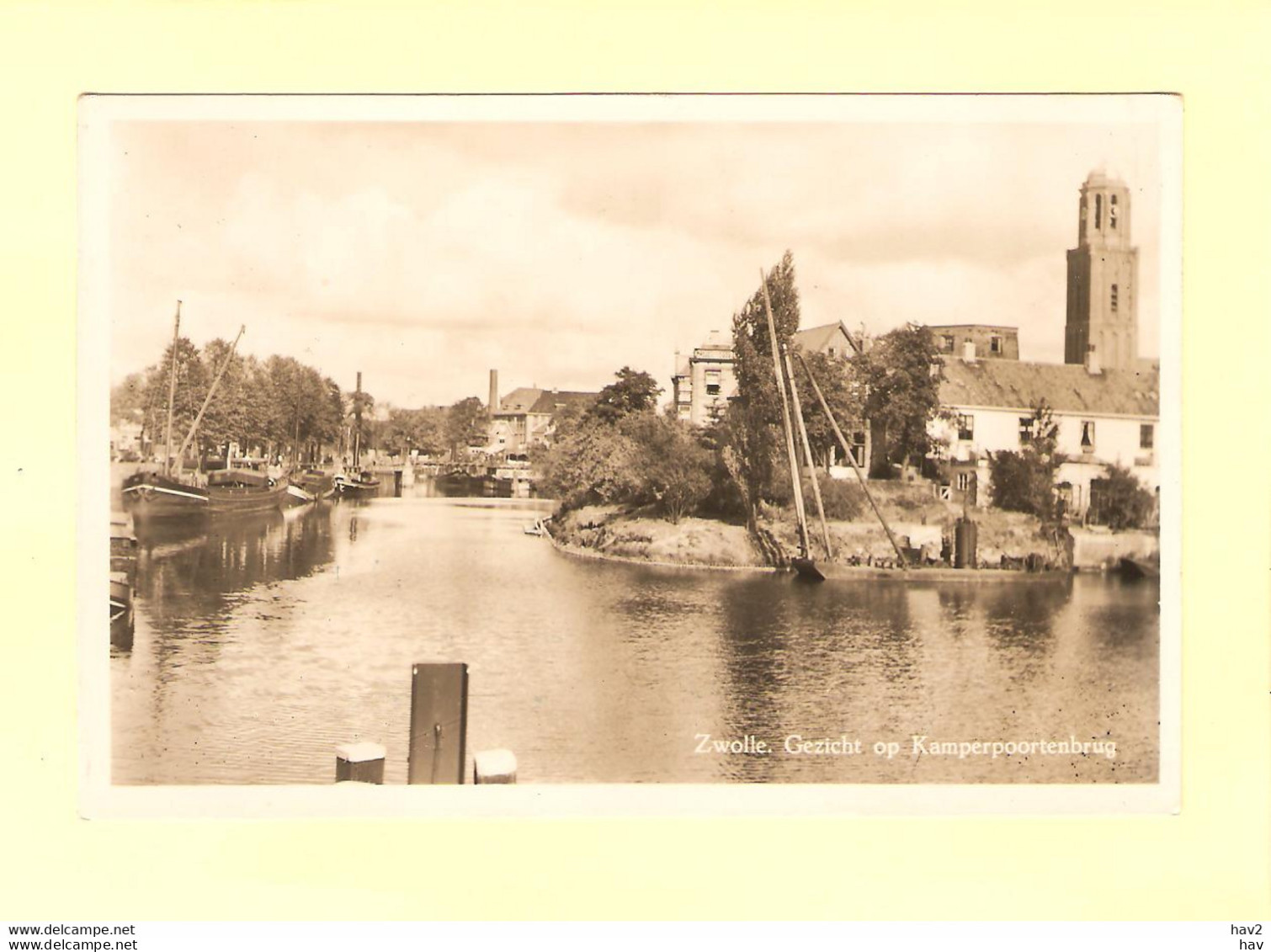 Zwolle Zicht Op Kamperpoortenbrug 1950 RY27548 - Zwolle