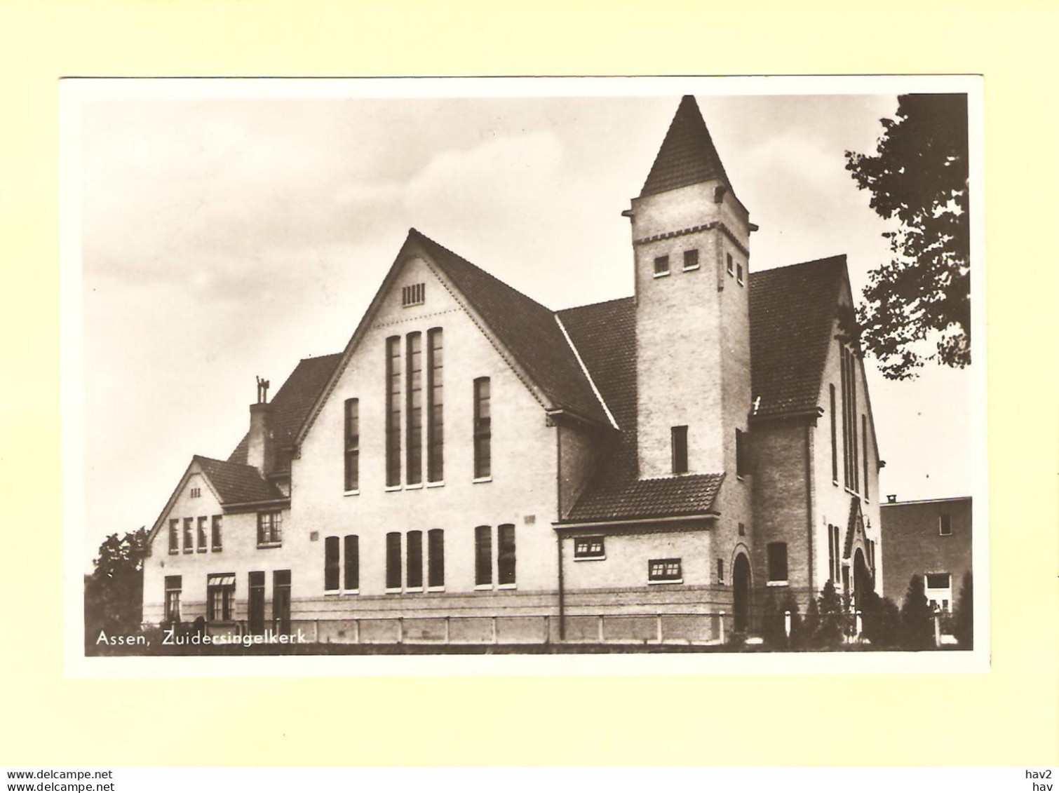 Assen Zuidersingel  Kerk 1947 RY27540 - Assen