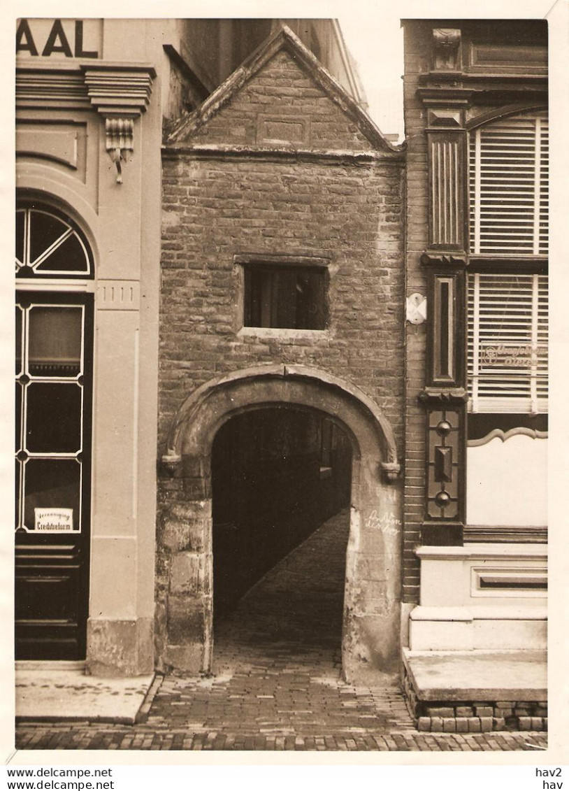 Gorinchem 1930 Persfoto Poortje Op Markt KE980 - Gorinchem