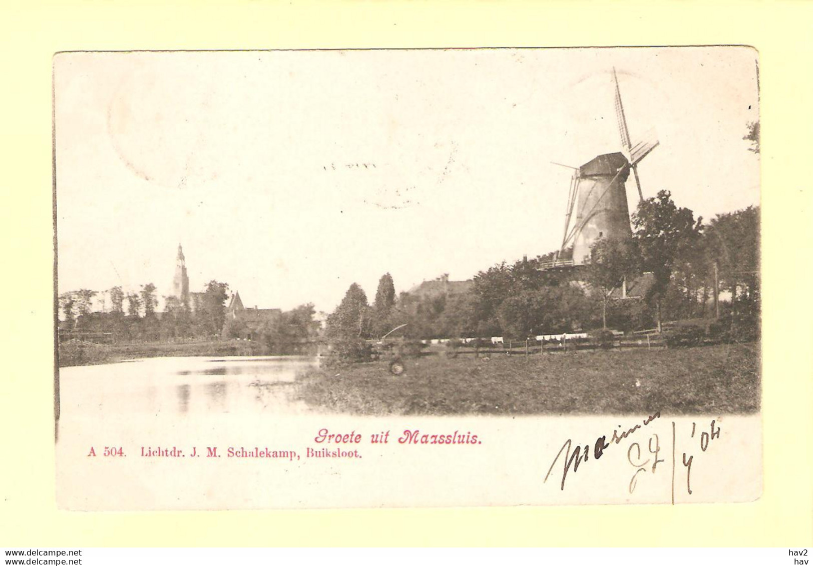 Maassluis Molen 1904 RY27318 - Maassluis