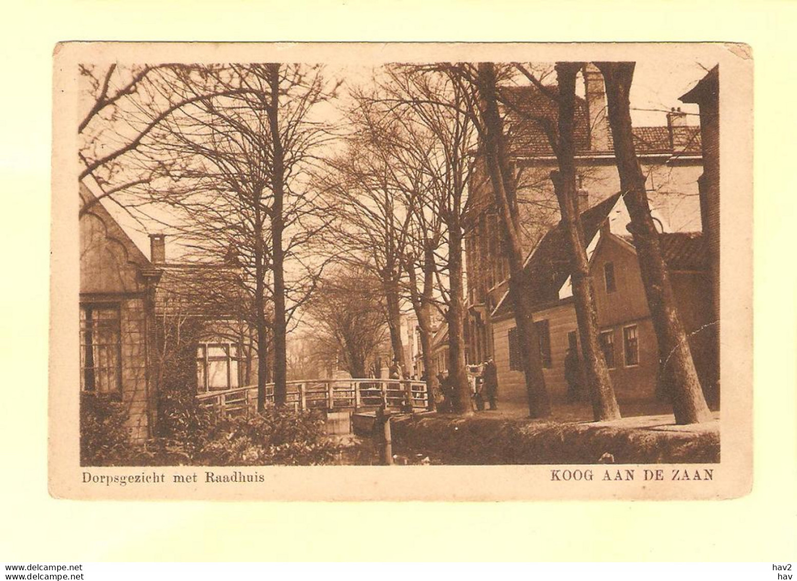 Koog A/d Zaan Dorpsgezicht, Raadhuis 1917 RY27235 - Zaanstreek