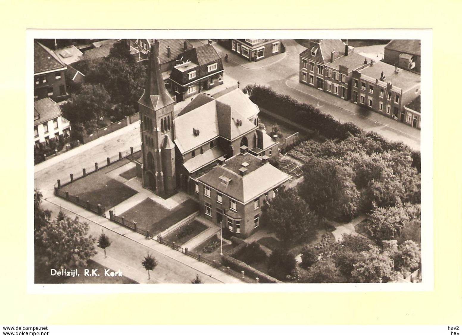 Delfzijl Panorama R.K. Kerk RY27229 - Delfzijl