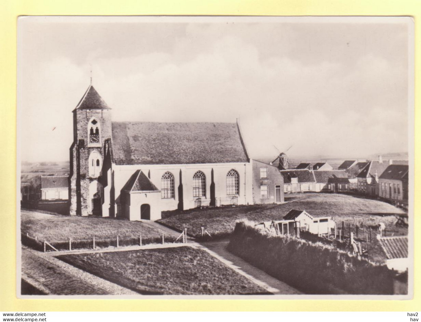 Zoutelande Kerk, Molen Dorpsgezicht  RY18909 - Zoutelande