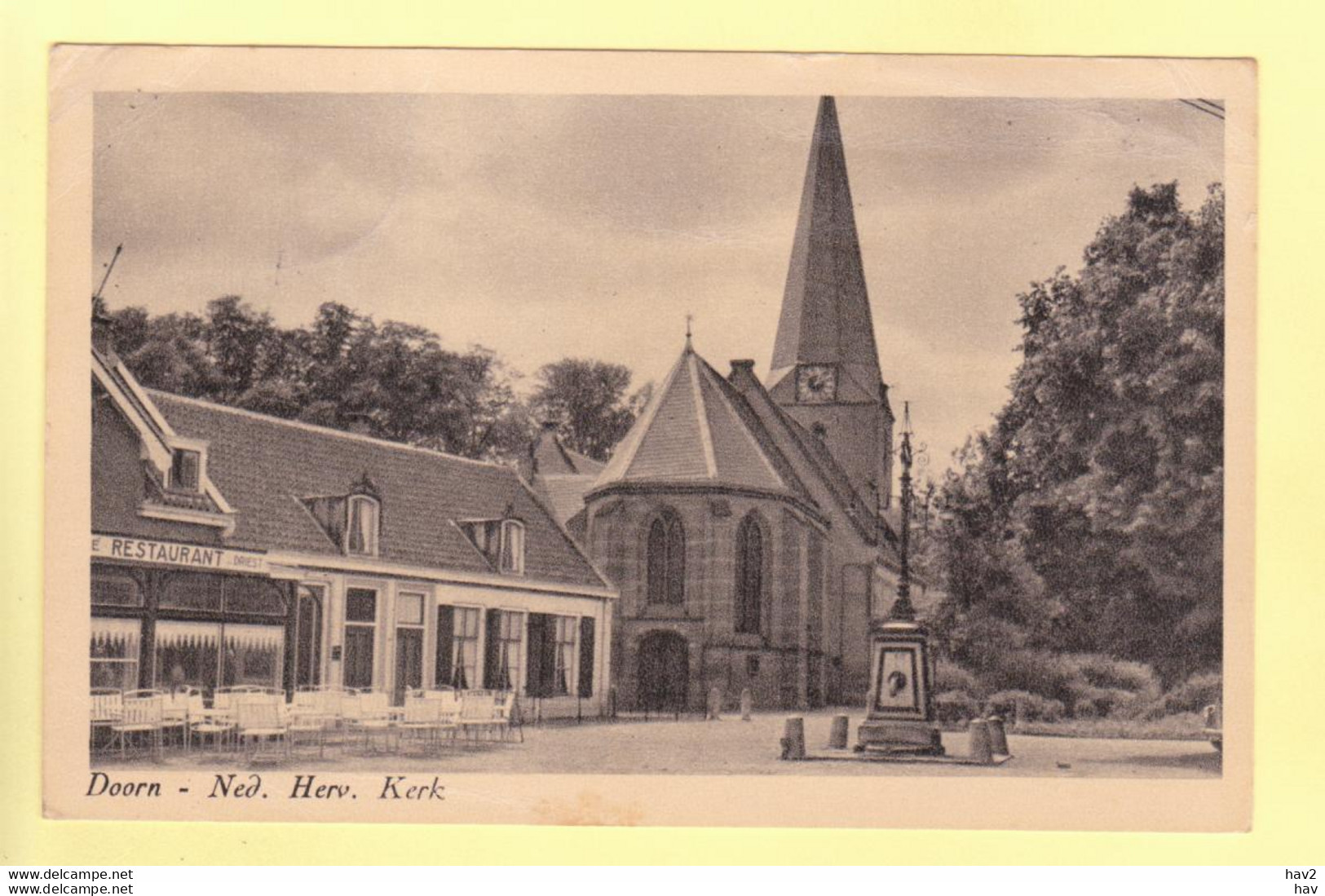 Doorn N.H. Kerk Pomp Restaurant 1950 RY18637 - Doorn