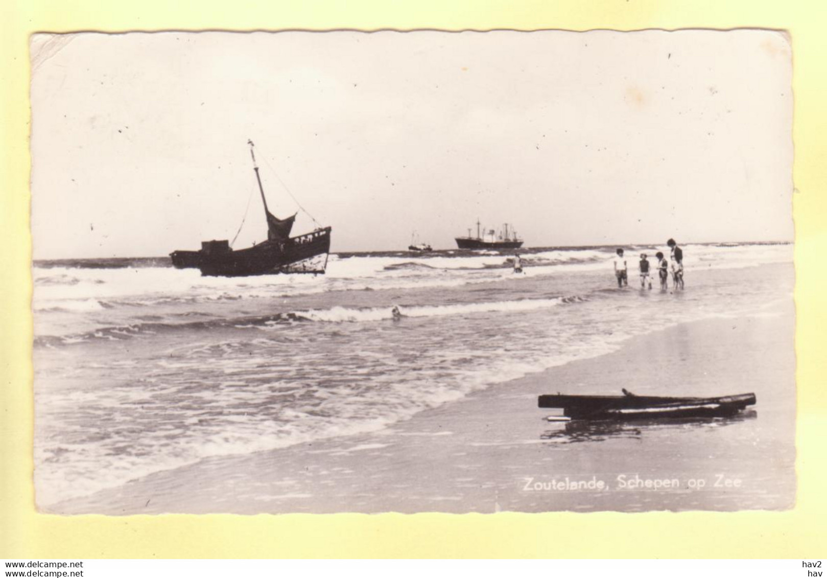 Zoutelande Schepen Op Zee 1915 RY18587 - Zoutelande