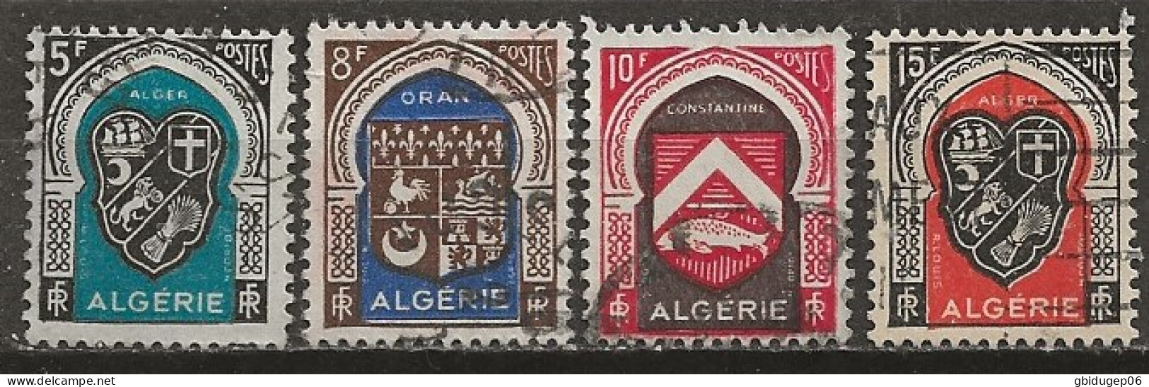 YT N° 268 à 271  - Oblitéré - Armoiries Des Villes - Used Stamps