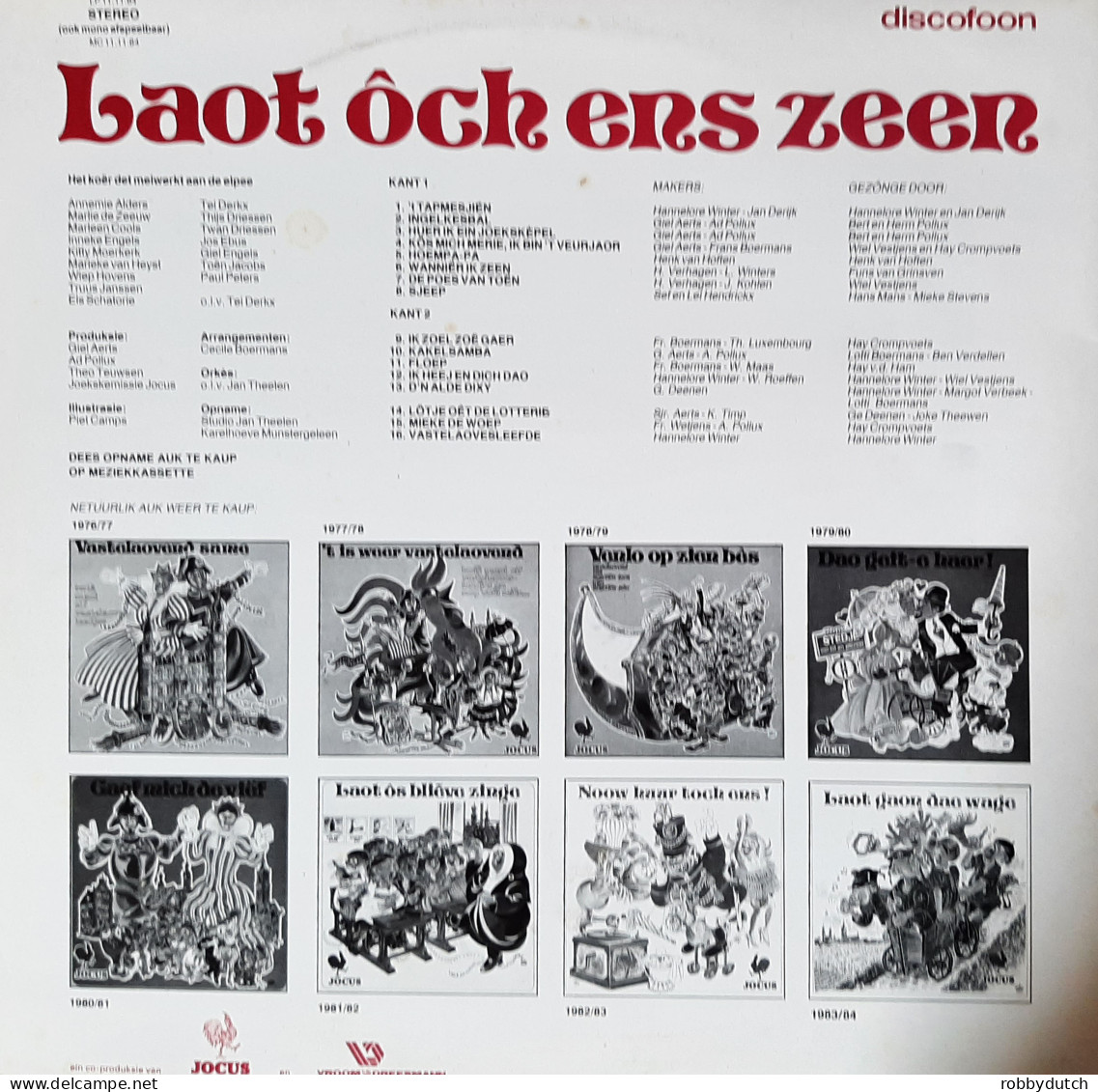 * LP *  JOCUS - LOAT ÔCH ENS ZEEN (Carnaval Venlo 1984 EX!!) - Humor, Cabaret