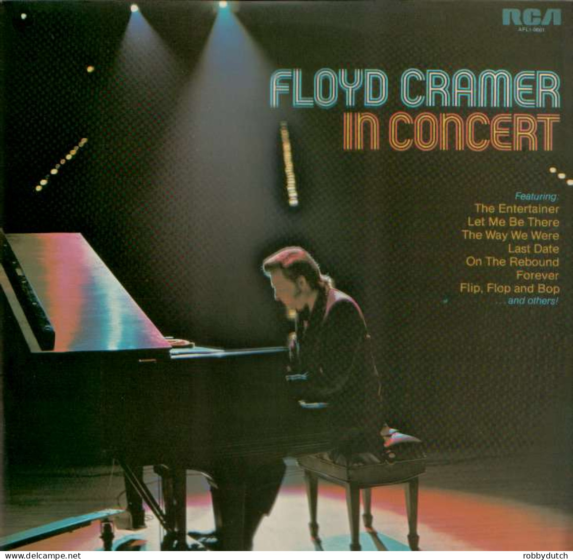 * LP *  FLOYD CRAMER IN CONCERT (England 1974 EX!) - Jazz