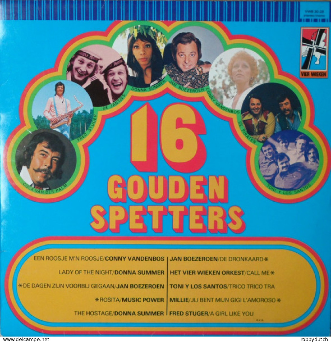 * LP *  16 GOUDEN SPETTERS - VARIOUS ARTISTS (Holland 1975) - Verzameluitgaven