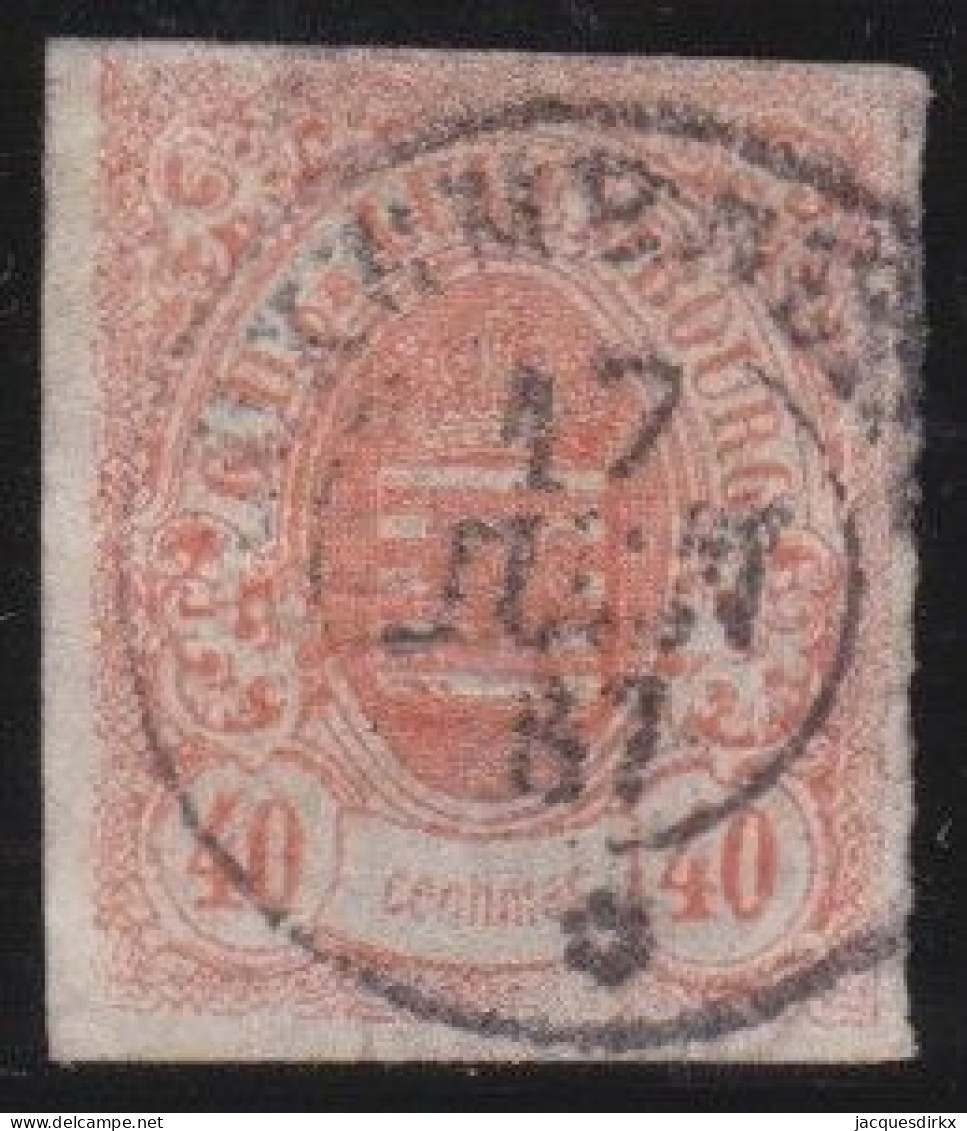 Luxembourg    .   Y&T     .    23  (2 Scans)      .    O    .       Oblitéré - 1859-1880 Wappen & Heraldik
