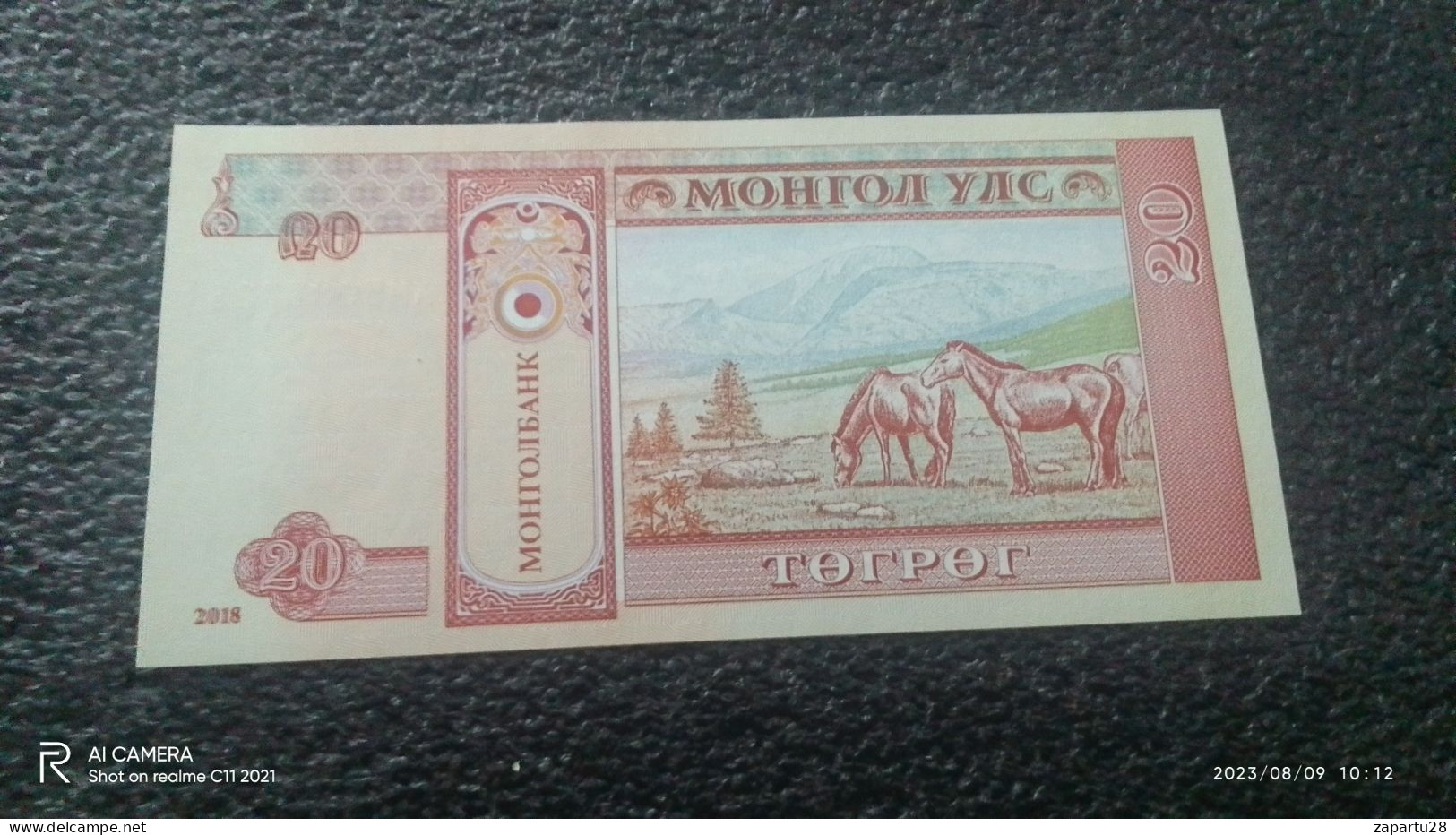 MOĞOLİSTAN--      20   TUGRİK       UNC - Mongolie