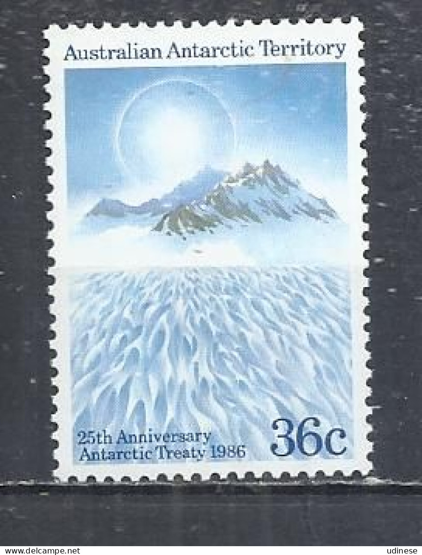 A.A.T.AUSRALIAN ANTARCTIC TERRITORY 1986 - 25th ANNIVERSARY OF ANTARCTIC TREATY -  - MNH  MINT NEUF NEU NUEVO - Oceania (Other)