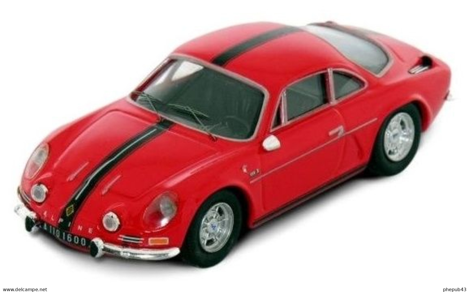 Alpine Renault A110 1600 S Berlinetta - Red + Black Stripe - Troféu - Trofeu