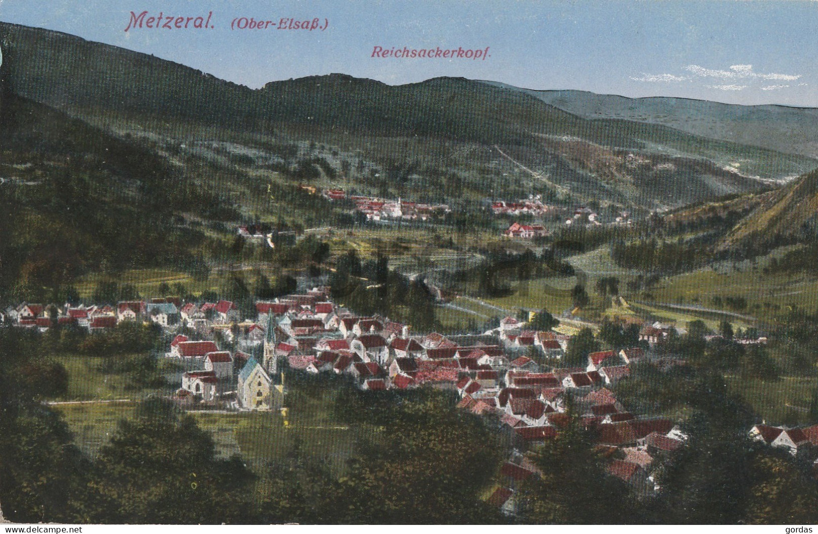 France - Metzeral - Reichsackerkopf - Feldpost - WW1 - Censure - Wintzenheim