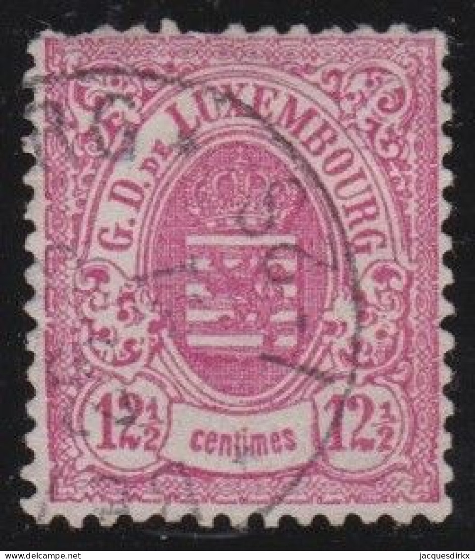 Luxembourg    .   Y&T     .    31     .    O    .       Oblitéré - 1859-1880 Coat Of Arms