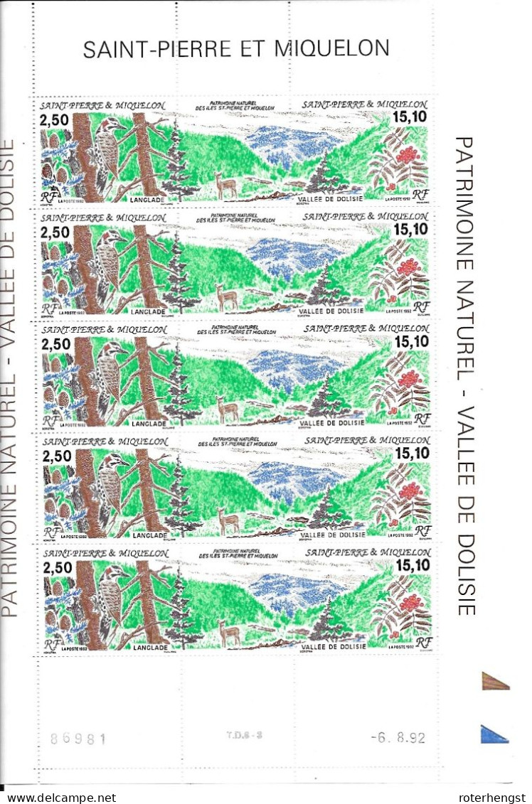 SPM Mnh ** 1992 52 Euros + Dated - Blokken & Velletjes