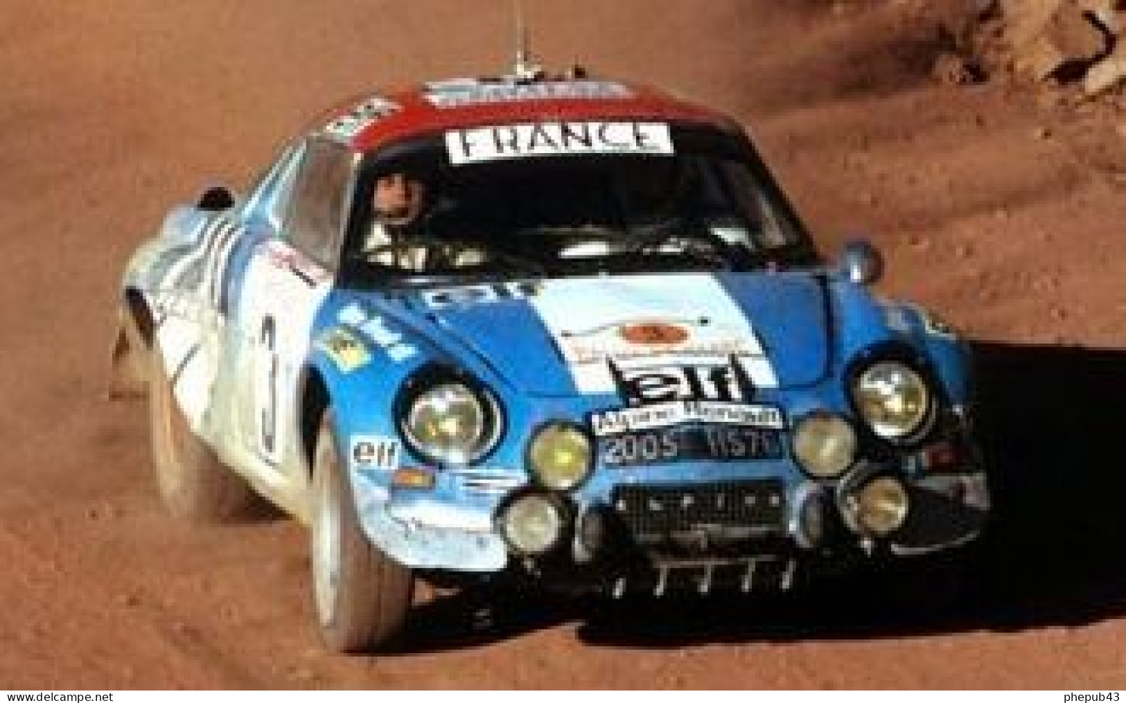 Alpine Renault A110 1600 S - 1st Rally Maroc 1974 #3 - Jean-Pièrre Nicolas/Ch. Delferrier - Troféu - Trofeu