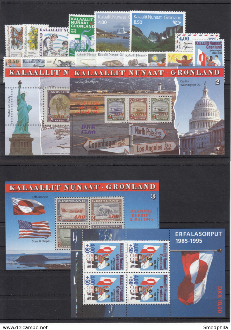 Greenland 1995 - Full Year MNH ** - Komplette Jahrgänge