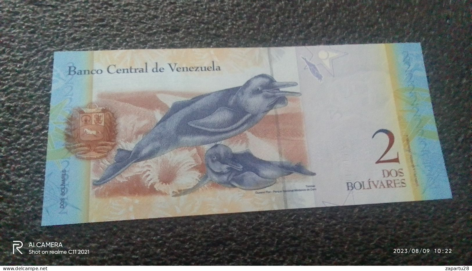 VENEZÜELA-     2    BOLİVARES         UNC - Venezuela