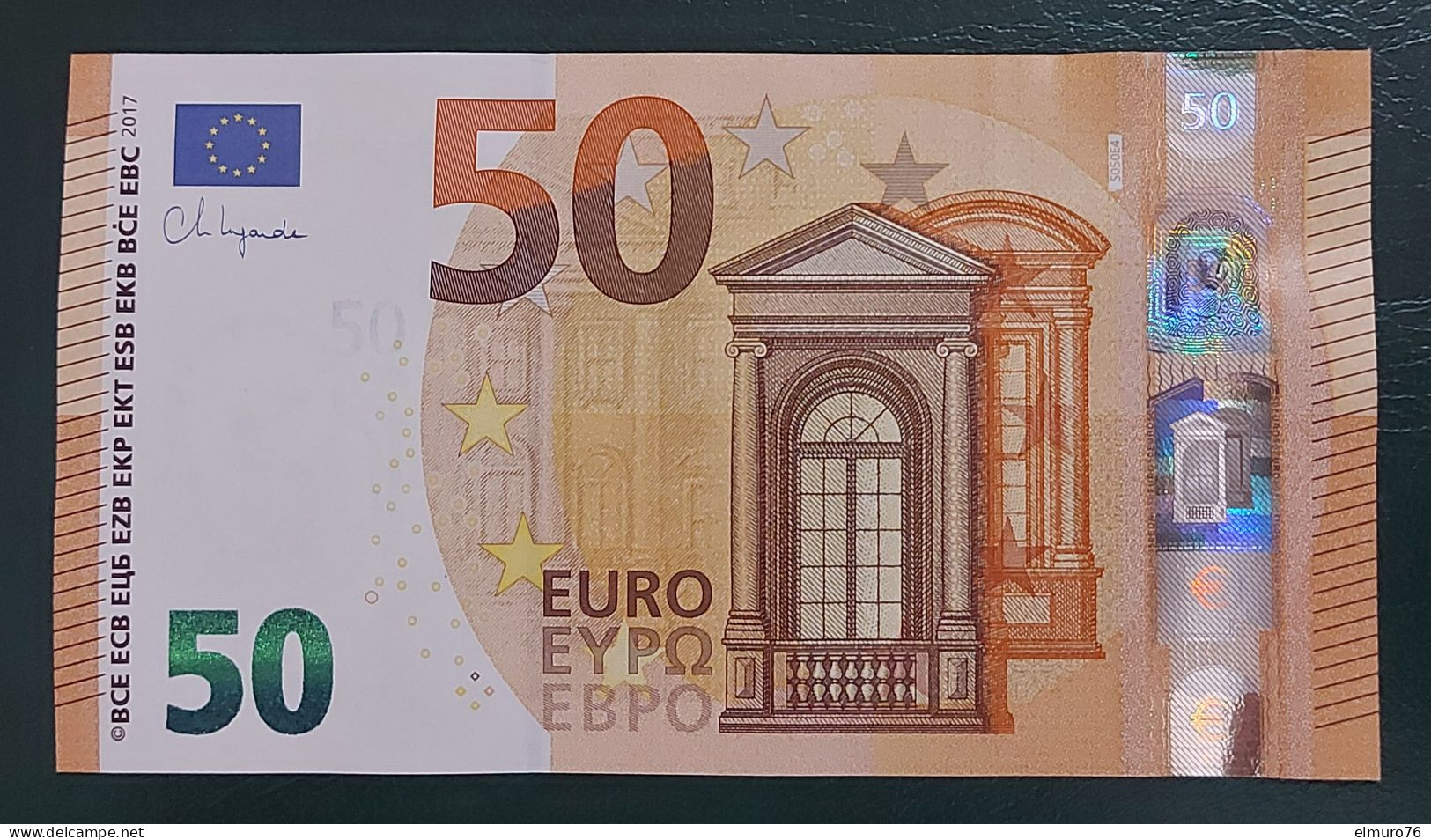 50 EURO S050E4 Italy Lagarde Serie SB Ch 99 Perfect UNC - 50 Euro