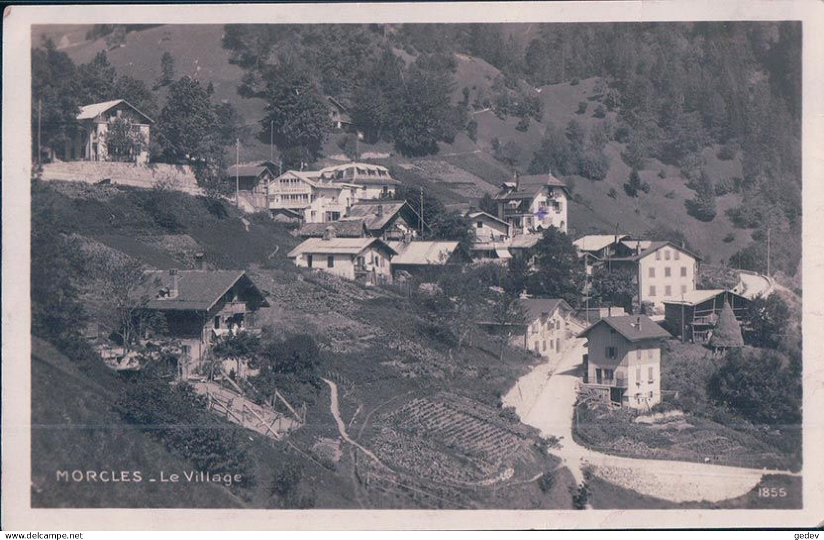 Morcles VD, Le Village (1855) - Morcles