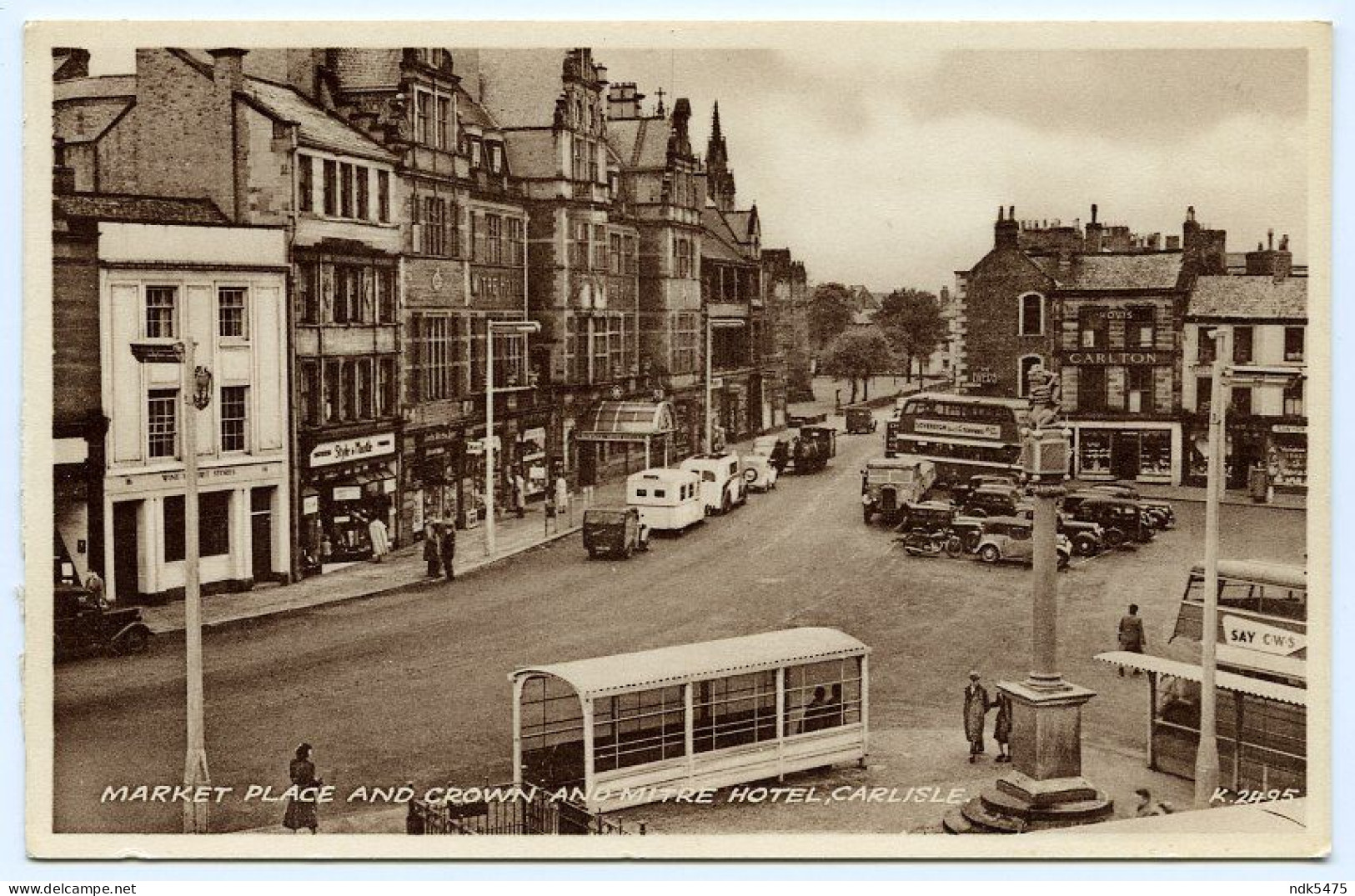 CARLISLE : MARKET PLACE AND CROWN AND MITRE HOTEL - Carlisle