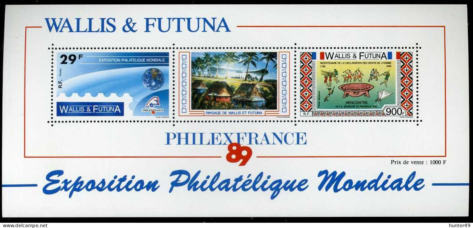 WALLIS Et FUTUNA Bloc Feuillet N° 4 COTE 29 €  (MNH) PhilexFrance 89. Qualité TB Neuf  Gomme Parfaite - Blocks & Sheetlets