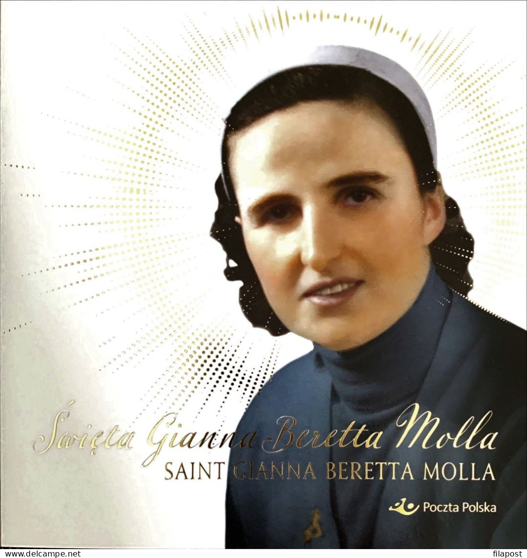 Poland 2022 Booklet, Saint Gianna Beretta Molla, Catholic Surgeon, Paediatrician, Religion, Christianity / +stamp MNH** - Markenheftchen