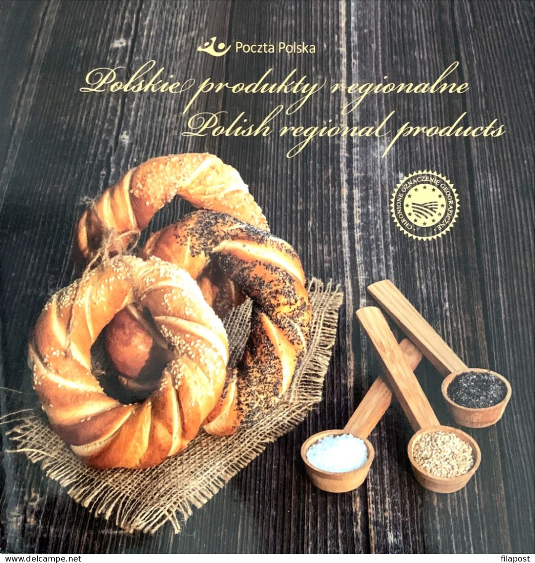 Poland 2022 Booklet / Polish Regional Products, Protected Geographical Indication, Food, Bagel, With Stamp MNH** - Alimentation