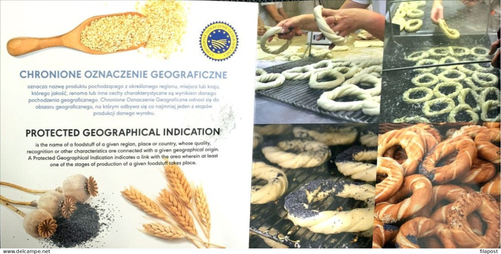 Poland 2022 Booklet / Polish Regional Products, Protected Geographical Indication, Food, Bagel, With Stamp MNH** - Alimentation