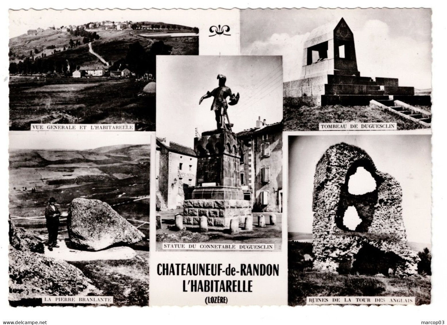 48 LOZERE CHATEAU NEUF DE RANDON Multivues Plan Peu Courant - Chateauneuf De Randon