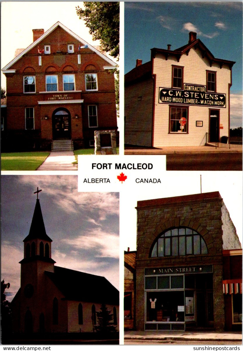 Canada Alberta Fort Macleod Multi View Courthouse CW Stevens Building Holy Cross Church & Main Street Project Office - Other & Unclassified